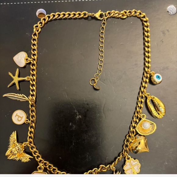 Gold Charm Necklace - Picture 2 of 3
